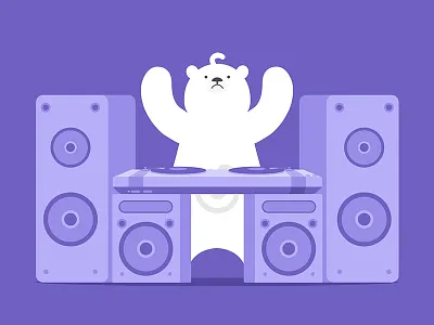 Polar bear&DJ bear polar