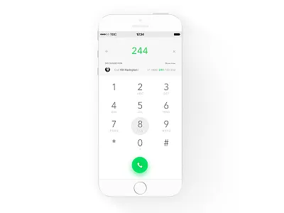 Day 003 - Dial Pad call daily100 dial dial pad ios iphone pad phone siri ui user interface