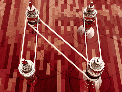 Red Machine N c4d cinema 4d concept concept art digital art illustration n photoshop scifi type
