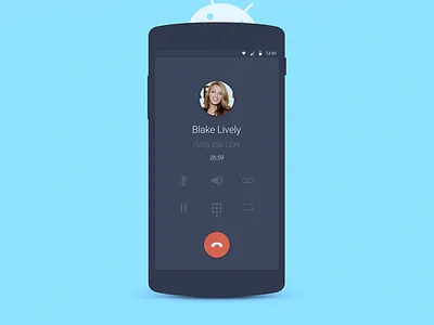 Android Caller android app caller concept daily daily ui dailyui material ui