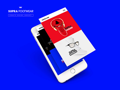 Supra Footwear Website Mobile mobile shoe sneaker supra ui ux website