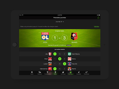 CanalFootball App app canal football ios ipad pronostics