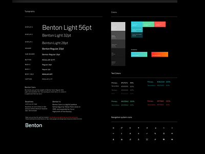 Organizer UI Styleguide Night android app buttons colors elements eventbrite font gradient icons styleguide system typography