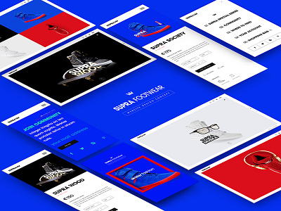 Supra Footwear Website shoe sneaker ui ux website