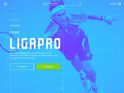 LigaPro homepage sports webapp website