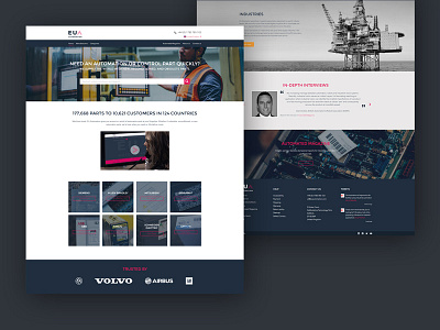 EU Automation Rebrand corporate rebrand redesign website