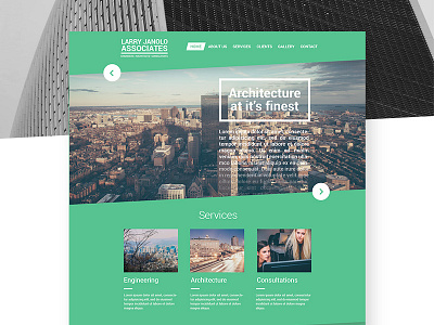Engineering/Architecture Consulting website creatives design designmnl for hire graphics homepage manila philippines ui ux web design website