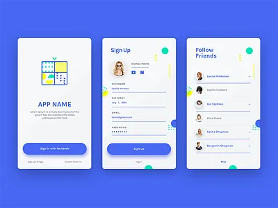 Sign Up app log in login mobile applications mobileapp registration sign up signin signup splash splash screen ui