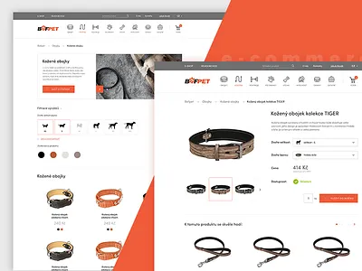 Pet Shop animals clean clear czech design e commerce flat orange photoshop ui ux uxdesign
