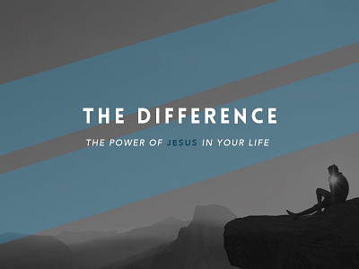 The Difference booklet geometric layout ministry monochromatic print teaching material workbook