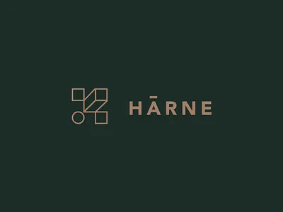 Harne - Floor manufacturer brand cube cubic geometric identity letterform logo mark symbol