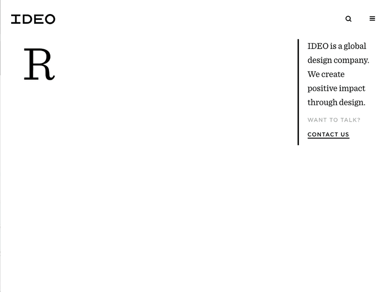 new.ideo.com triplet animation alpha homepage ideo website