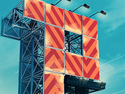 All my love to P. billboard c4d cinema 4d concept concept art digital art illustration p photoshop type