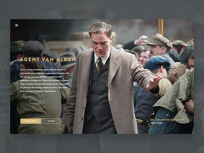 Boardwalk Empire - Concept clean design digital hbo interface layout series tv ui ux web website