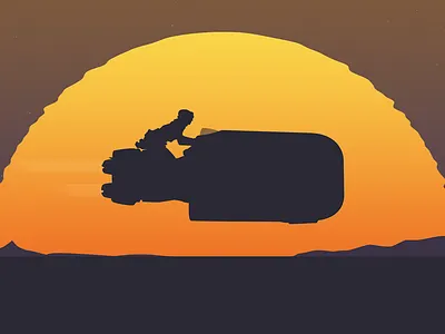 Jakku Speedin' jakku pod rey star sunset wars