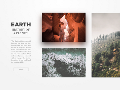 Earth landscape ui white