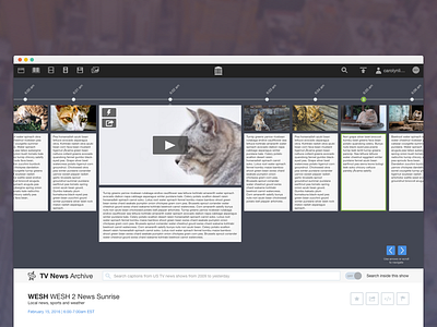 Television News Archive Redesign archive internet archive news television timeline