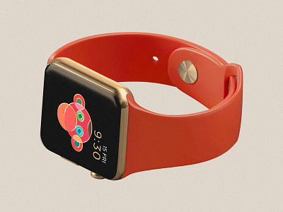 Luna Monkey apple watch illustration