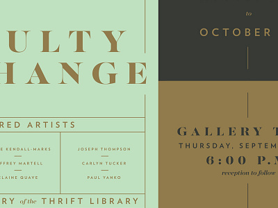 Art show invitation art crop grid invitation invite show typography