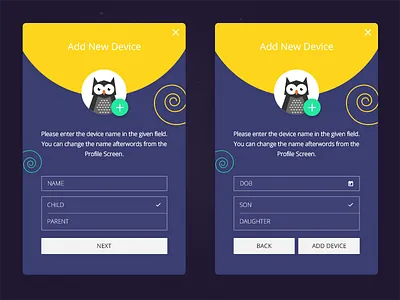 Add New Device android app button color google icon lollipop material profile tabs ui