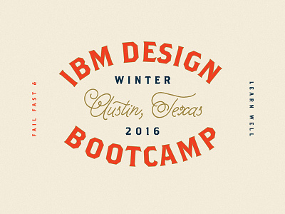 Bootcamp! bootcamp design bootcamp design thinking hive ibm ibm design logo sxsw type