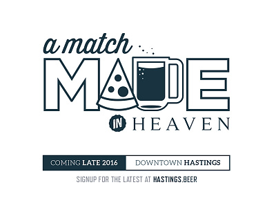 Pizza + Beer Teaser beer brewery craft beer pizza pizza and beer postcard