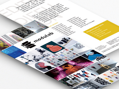 Flyer Modulab - 2015 art art edition art fair contemporary art flyer gallery leaflet metz modulab photography print promotion