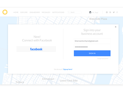 Login Flow (check attached) login signup web webapp wrk