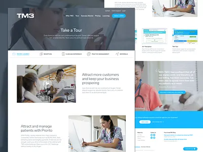 TM3 - Take a Tour clinic explore software testimonial tm3 website. tour