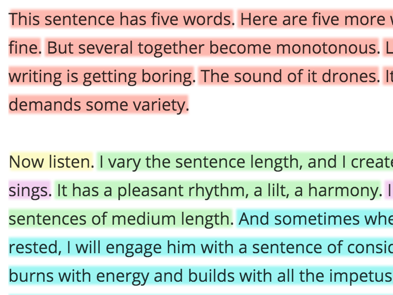 Sentence Length Art by Javier Bórquez on Dribbble