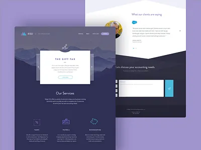 Ridge - Round 2 accounting blue cpa form header mountain purple testimonial