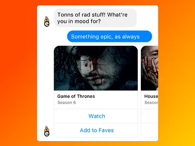 Facebook Messenger Smotreshka Bot Concept bot concept facebook interaction design ios ixd messenger smotreshka twrkchallenge ui ux