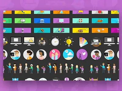 Blackboard Illustrations blackboard branding education identity illustration learn marketing mobile student teacher web