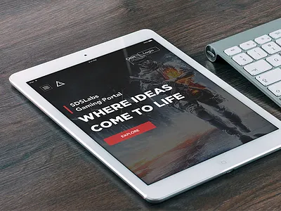Gaming Portal - Tablet game gaming iit roorkee interface ipad portal responsive sdslabs tablet ui ux