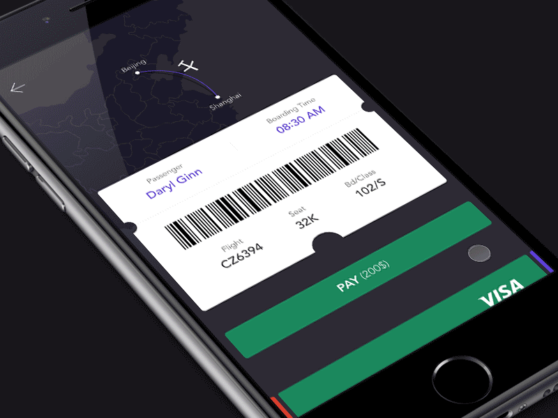 Credit Card Checkout beijing card checkout clean color credit flat fly plane shanghai ui