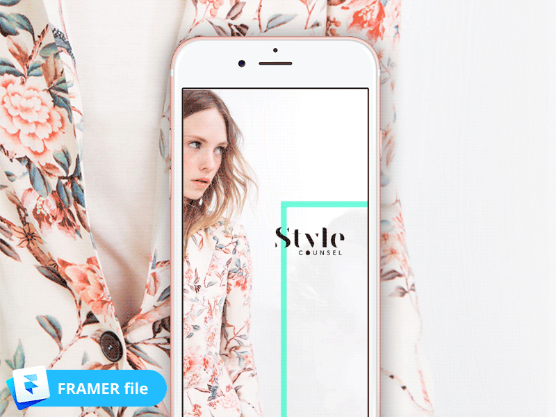 DAY 001 with Framer Studio by Farid Sabitov animation download framer free freebie ios js screen splash ui ux