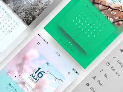 Kalendar calendar green ios settings ui