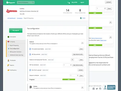 Complex form form header icon input radio saas sidebar ui ux