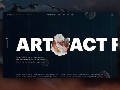 Space Presentation artifact black blog dark gem homepage navigation photography slider space stars typography