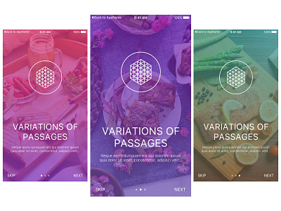 Walkthrough app clean hydration illustrations ios onboarding walkthrough