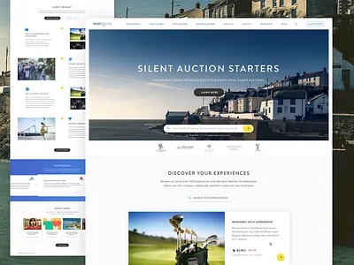 Landing page for Winspireme corporate website business corporate landing ui