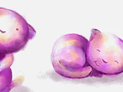 Digital Watercolor character character design children digital art kidlitart kyles brushes photoshop watercolor