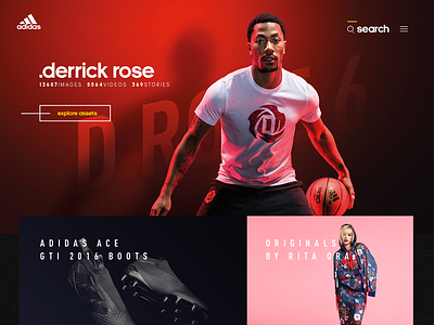 Adidas Brand Platform adidas interactive interface ui website