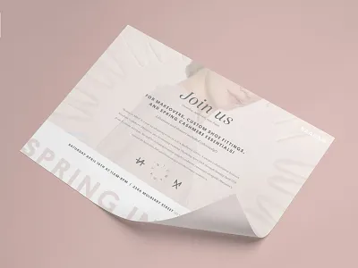 Naadam Pop Up Shop Send out - Invitation Design cashmere fashion graphic design invitation invite luxury nyc print spring