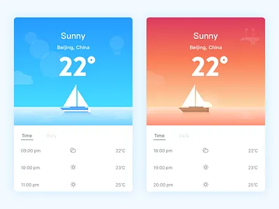 weather app illustration interface ios rainy seasons snow timeline ui weather