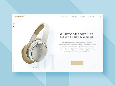 Bose Product Display bose branding design ecommerce flat minimal music product store ui ux web