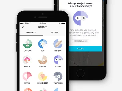 Uber Badges on Medium badge illustration badges design concept earn badge ios badge nesetril strv strvcom uber uber branding uber design vranek