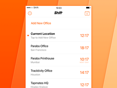 Shift — Main View apple icon ios iphone logo mobile