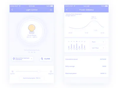 Light Control app control data icon illustration ios iphone light