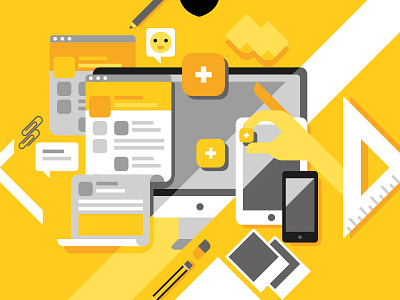 We are Kettydo+ agency digital flat geometric illustration kettydo social ui ux web